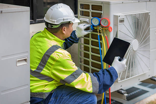Professional Air Duct Cleaning technician working in Whitesboro, NJ
